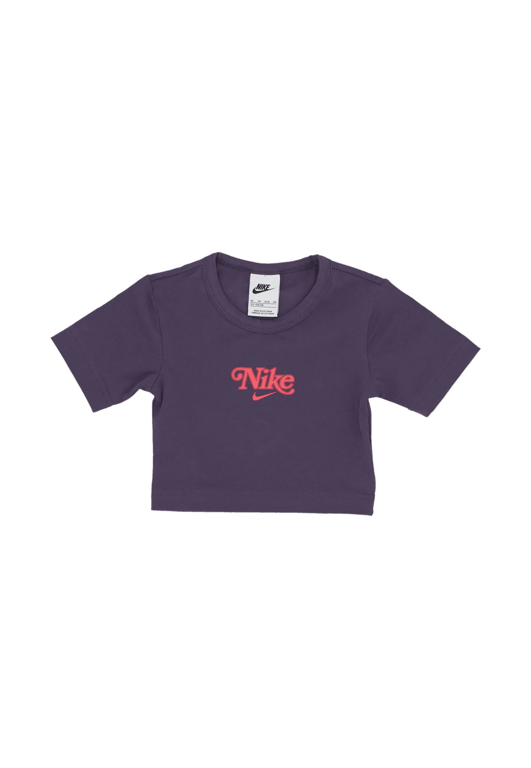 Maglietta Corta Ragazza Sportswear Trend Baby Tee Dark Raisin